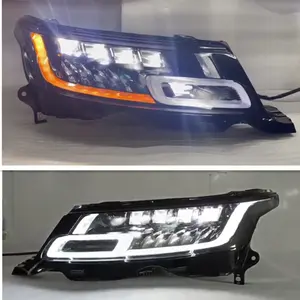 LED 4 Lens L494 Head Lamp Headlight For Range Rover Sport 2014-2017 Upgrade To 2018 2019 2020 2021 2022 Headlamp