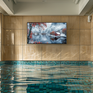 Televisor Inteligente para Exteriores con Protección Solar Total IP66, Pantalla Antideslumbrante 4K Ultra HD, Resistente al Agua, para Piscina, Patio y Resort de Lujo - Product Image 1
