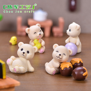 Los más vendidos: Adornos de jardín Chunjun, figuras de animales adorables, bolas de nieve, oso, olla de miel, patito. - Product Image 3