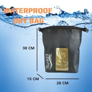 Senri Hochwertiger 5L 10L PVC RollTop Wasserdichter Trockensack Rucksack für Reisen Wandern Camping Alle Jahreszeiten - Product Image 5