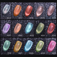 Logo de marque OEM 30 couleurs oeil de chat 15ml résine vernis à ongles gels uv nail art produit 2022