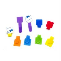 Étiquettes d'identification de câbles colorées à crochets et boucles |   Étiquettes réutilisables sans résidus pour l'organisation des câbles de bureau et d'électronique