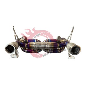 Unidad de Silenciador Vortex de Titanio con Tratamiento Térmico en Color Morado para Lamborghini Huracán STO 5.2L con Kit de Válvula Neumática de Desvío Acústico - Product Image 5
