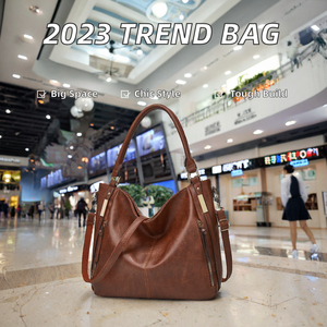 Conjunto de Bolsos de Mano con Cierre de Gran Capacidad para Mujer 2023, Nueva Tendencia de Moda Popular con Bolso de Cuero PU - Product Image 3