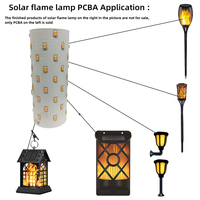 Circuit imprimé de commande de lampe torche solaire simulée 3,7 V pour lampe à flamme solaire