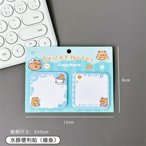 Kích Thước Tiêu Chuẩn Kawaii Trường Văn Phòng Phẩm Cá Nhân In Dễ Thương Mèo Đen Memo Pad Cuốn Sách <span class=keywords><strong>Cube</strong></span> Hình Cuốn Sách Xem Xét Ghi Chú Dính - Product Image 5