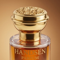 Flacon de parfum cylindrique classique en verre vide 30ml 50ml 100ml avec bouchon gravé or vintage et options de taille personnalisées