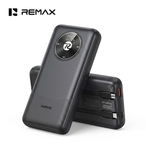 Remax RPP-38แบตเตอรี่สำรองขนาด20000มิลลิแอมป์ต่อชั่<span class=keywords><strong>ว</strong></span>โมง22.5<span class=keywords><strong>ว</strong></span>ัตต์ชาร์จแบตเตอรี่ภายนอกได้อย่างรวดเร็<span class=keywords><strong>ว</strong></span>มีสายชาร์จแบบพกพาคู่พร้อมหน้าจอ LED - Product Image 1