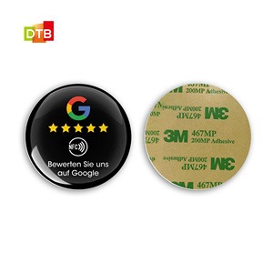 Biểu tượng tùy chỉnh 25 mét Epoxy RFID Sticker <span class=keywords><strong>Tag</strong></span> <span class=keywords><strong>NFC</strong></span> chip phương tiện truyền thông xã hội <span class=keywords><strong>NFC</strong></span> Epoxy Nhãn dán nhãn - Product Image 2