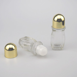 50ml rõ ràng khử mùi cuộn trên chai thủy tinh tinh dầu nước hoa Lăn chai rõ ràng kính cuộn trên chai với golen cap - Product Image 3