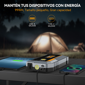 ชุดจั๊มพ์สตาร์ทรถยนต์แบบพกพาจากโรงงาน OEM พร้อมไฟ LED หน้าจอดิจิตอล USB-A/USB-C กระแสไฟสูงสุด 3200A - Product Image 4