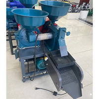 Machine à décortiquer le riz automatique avec tamis vibrant vertical et horizontal, moteur en acier inoxydable