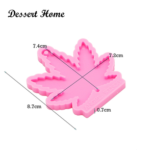 DY0255 brillante Planta flores/hojas/manzanas/setas/Actus llavero silicona artesanía moldes, Chocolate <span class=keywords><strong>Fondant</strong></span> azúcar moldes DIY <span class=keywords><strong>pastel</strong></span> - Product Image 1