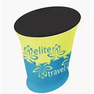 حامل عرض من الألمونيوم طاولة عرض ترويجية مفتوحة طاولة رياضية للمعارض التجارية ووكالات السفر مع شعار - Product Image 4