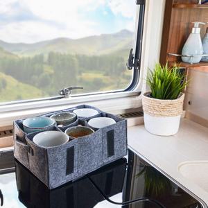 <span class=keywords><strong>Accessoires</strong></span> de <span class=keywords><strong>camping</strong></span> portables et pliables Porte-gobelet en feutre durable <span class=keywords><strong>pour</strong></span> <span class=keywords><strong>camping</strong></span>-<span class=keywords><strong>car</strong></span> <span class=keywords><strong>pour</strong></span> 6 tasses - Product Image 2
