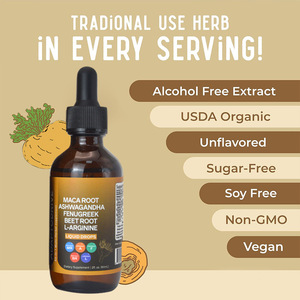 Gotas Herbales de Ashwagandha y Raíz de Remolacha para Vitalidad Masculina, Energía Herbal, Mejora Deportiva para Hombres y Mujeres, Suplementos de Raíz de Maca - Product Image 3