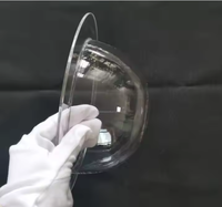 Cloche en verre de silice transparente Wonik, petite cloche en quartz pour four à vide semi-conducteur