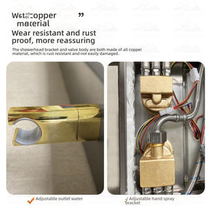 Wayon Fashion Hotel Vente à chaud Ensemble <span class=keywords><strong>de</strong></span> <span class=keywords><strong>colonne</strong></span> <span class=keywords><strong>de</strong></span> douche thermostatique à cascade pour <span class=keywords><strong>salle</strong></span> <span class=keywords><strong>de</strong></span> <span class=keywords><strong>bain</strong></span> Panneaux <span class=keywords><strong>de</strong></span> douche - Product Image 5