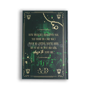 Custom Hardcover <b>Book</b> Printing Services with Gold Foil Edge Embossed Dragon Logo Edging Hot Stamping Process - Product Image 2