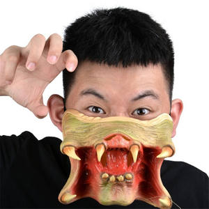 Köpek hayvan kauçuk maske fetiş lateks kaput golden retriever köpek maskesi gerçekçi lateks hayvan hayvan köpek yatıştırıcı maske - Product Image 1