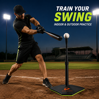 Support de frappeur de baseball OEM personnalisé, réglable en hauteur, équipement d'entraînement avec conception portable