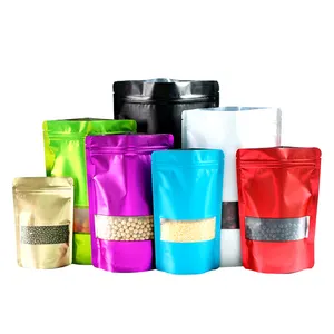 अनुकूलित प्लास्टिक खड़े हो जाओ चाय पैकेजिंग के लिए Resealable वैक्यूम बैग खाद्य कैंडी Biodegradable Polybag ज़िप ताला के साथ भंडारण बैग