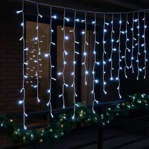 Guirlande lumineuse Gloca 200 LED 5m x 30-70-40-60cm, fil blanc, lumière blanche, étanche IP65, alimentation CA - Product Image 4