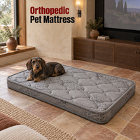 Matelas orthopédique pour chien en marque blanche avec emballage personnalisé, options de matelassage et de passepoil pour les marques d'articles pour animaux de compagnie