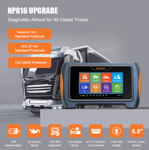 Humzor np816 xe tải nặng Scanner công cụ chẩn đoán cho xe tải DPF đo đường đầy đủ hệ thống xe tải máy kéo DIESEL OBD Scanner - Product Image 3