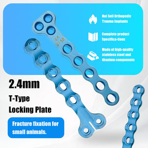 Placa de Bloqueo de Titanio Tipo T de 2.4 mm XC MEDICO - Implante Ortopédico Veterinario de Alta Calidad para Perros y Gatos Pequeños - Product Image 2