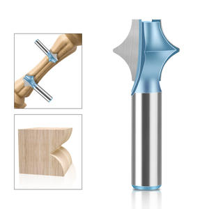 12mm und Zoll Schaft Zwei Flöten fräser Bits Treppenhaus Säulen linien messer Holz fräser Schlitz-und Linien handmesser - Product Image 2