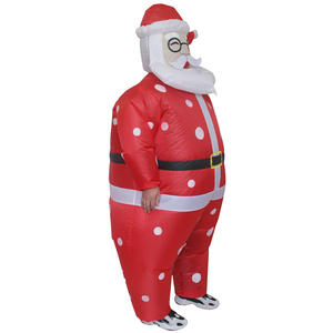 Pesta liburan maskot Natal kepingan salju Santa Claus kostum tiup untuk Cosplay untuk kostum Santa pesta Natal - Product Image 4
