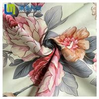 Produk Baru Segar elegan dan halus warna nasional bunga peony jenis poliester meredam pencetakan tekstil rumah kain tempat tidur