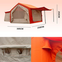 Tente gonflable d'extérieur pour le camping, 4 saisons, imperméable, coupe-vent, tente pneumatique