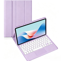Étui clavier avec pavé tactile détachable pour iPad 10.9 2022, en cuir PU, antichoc, avec support pour stylet