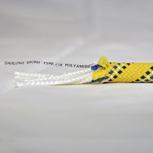 Cuerda estática de alta visibilidad Cuerda de detención de caídas de 11mm con hilo reflectante para trabajos de construcción nocturnos - Product Image 4