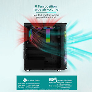 Nhà Máy bán hàng nhôm chơi game Chassis tốt nhất RGB ATX Micro ATX Mini ITX PC trường hợp máy tính với phong cách mát mẻ và tủ Quạt CPU - Product Image 4
