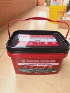 <span class=keywords><strong>Seau</strong></span> en plastique rectangulaire de 10 L de qualité alimentaire avec couvercle et poignée pour les <span class=keywords><strong>granulés</strong></span>, les vis et les écrous - Product Image 2