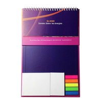 Calendrier de bureau personnalisé promotionnel 2026 2027 avec bloc-notes adhésif