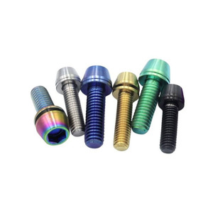 Din912tap <span class=keywords><strong>Titanium</strong></span> Taps Toelopende Schroeven M3 M4 M6 M8 M10 <span class=keywords><strong>Allen</strong></span> Sleutel Kegel Hexagonale Socket Schroeven Fiets Hex Bouten - Product Image 1