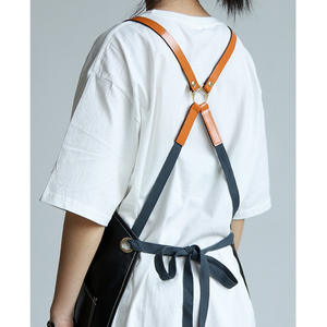 Tablier de coiffeur en cuir pour salon de coiffure, barbier, designer, personnalisé, noir, imperméable, pour coiffeurs - Product Image 6