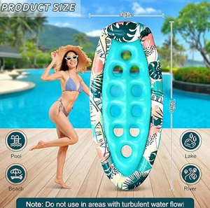 Bouées de <span class=keywords><strong>piscine</strong></span> gonflables en PVC pour le refroidissement - Transats de bronzage avec appui-tête pour la plage et la <span class=keywords><strong>piscine</strong></span> en été - Approvisionnement direct usine - Product Image 2