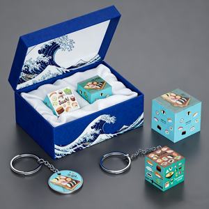Set de Regalo de Cubo Mágico con Icono de <span class=keywords><strong>Sushi</strong></span> Personalizado, Colección de Rompecabezas con Temática de Comida Japonesa Kawaii, Regalos de Plástico Impresos con UV - Product Image 6