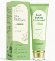 Fabrication sous contrat - Gel exfoliant triple enzymatique au thé vert - Lissage, éclaircissement, minimisation des pores, renouvellement - Traitement du visage