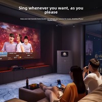 Nouveau projecteur S90, qualité home cinéma, karaoké sans latence avec mise au point automatique par IA, correction trapézoïdale, 1080P, 3D, CRT intégré