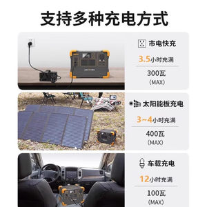 เครื่องปั๊มไฟฟ้าพกพา Baikelong Outdoor Gearbox Bearing Engine Pump Mobile Power Bank 2200W กำลังสูง ความจุขนาดใหญ่ 220V สำหรับกรณีฉุกเฉิน รุ่น E1500LFP - Product Image 3