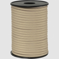 Cordon de survie Forrek 100 pieds 550 Paracord 4 mm 9 brins beige en nylon tressé robuste pour le camping et les activités de plein air toutes saisons