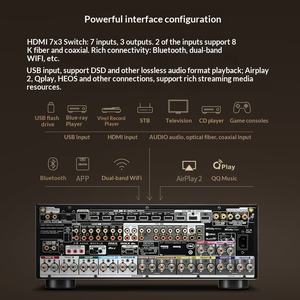 Amplificateur <span class=keywords><strong>AV</strong></span> Home Cinéma <span class=keywords><strong>DENON</strong></span>/AVC-X6800H haut de gamme 11.2 canaux 8K en métal - Product Image 4