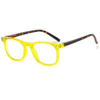 Lunettes de protection unisexe de luxe en TR90 et acétate, monture intégrale colorée, style rétro carré, pour bureau et ordinateur, motif uni, logo personnalisé