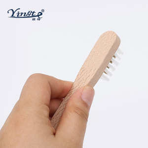 Cepillo para zapatos de madera maciza Yinste, cepillo de limpieza para gamuza, para uso en enfermería - Product Image 2